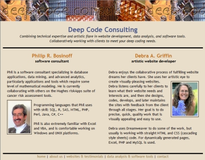 websites developed by debra  griffin